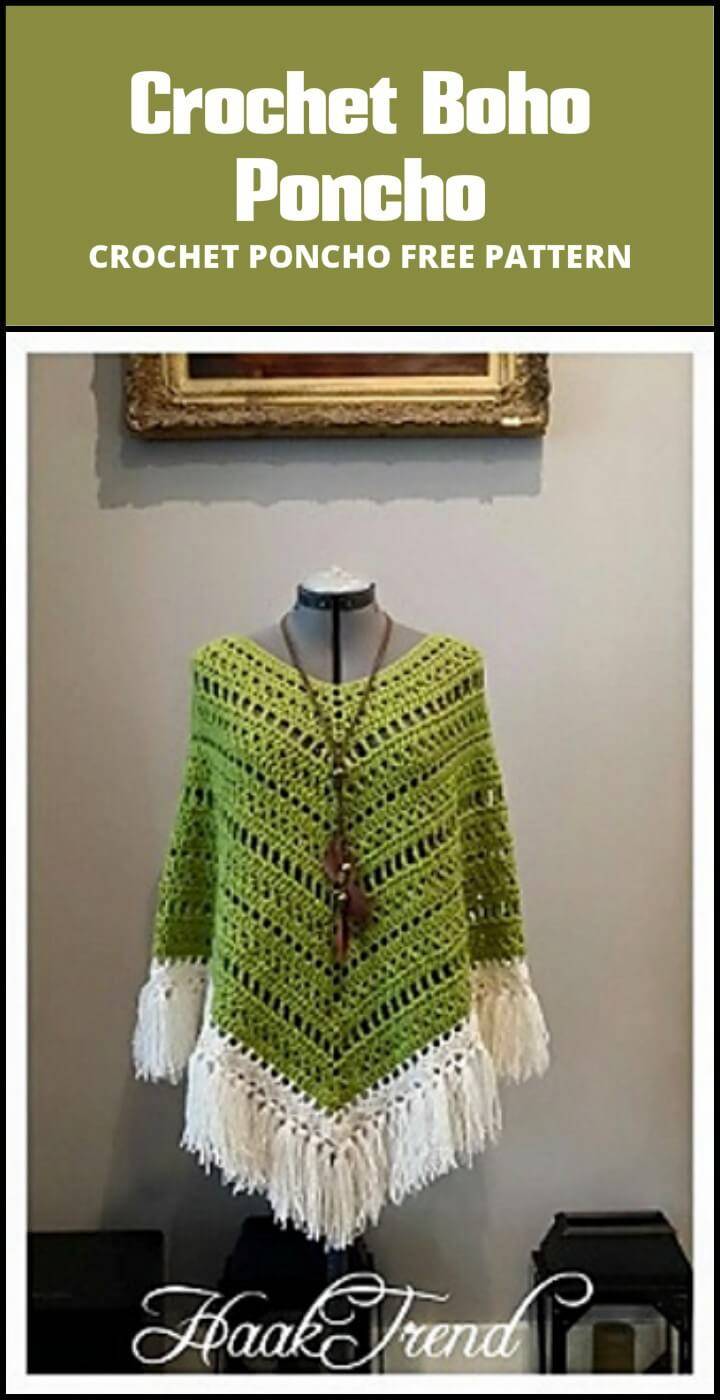 50 Free Crochet Poncho Patterns for All ⋆ DIY Crafts